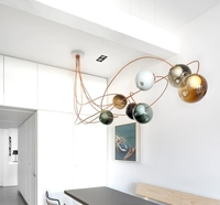 Lustre fait main sur mesure ECOJAS villa hôtel Solution d'éclairage pour toute la maison