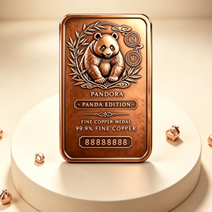 Offre Spéciale : Barre de <span class=keywords><strong>Cuivre</strong></span> Pur 99,9% Panda Gaufré 1 Kg pour Collection et Souvenir - Product Image 4