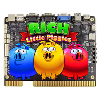 Carte de jeu verticale Rich Little Piggies pour jeu de compétences, version normale/prévisualisation des compétences, carte PCB, prix usine, pour 4 machines de jeu d'arcade