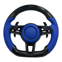 Pour Porsche, nouveau volant GT remanié, fibre de carbone, cuir, style sportif, disponible pour la Paramella Cayenne 911 958 981 etc.