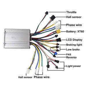 Contrôleur double pour vélo électrique 36V 48V 52V 60V 72V 25A*2 500W 1000W 2000W - Product Image 6
