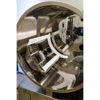 Machine de revêtement de comprimés haute performance avec tambour préformé, fabriquée en Italie, 40 litres, en acier inoxydable, pour suppléments et pilules