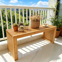Banc en bambou écologique et durable pour salon, entrée, couloir, chambre et usage scolaire (vente en gros)