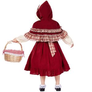 Costume de petite fille au style Lolita pour <span class=keywords><strong>spectacle</strong></span> de scène pour enfants, robe en dentelle avec cape, costume de <span class=keywords><strong>Petit</strong></span> <span class=keywords><strong>Chaperon</strong></span> <span class=keywords><strong>rouge</strong></span> - Product Image 4