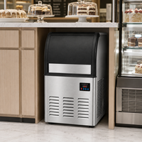 Machine à glaçons commerciale de 36 kg, automatique, en acier inoxydable, avec contrôle intelligent, prix d'usine