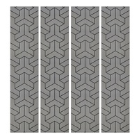 Panneau acoustique mural en fibre de polyester écologique, insonorisant moderne, imperméable et hautement absorbant pour chambre à coucher et salon