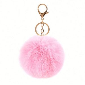 Pompones de Piel Sintética de Conejo con Ganchos para Llaveros, Regalo Promocional - Product Image 2