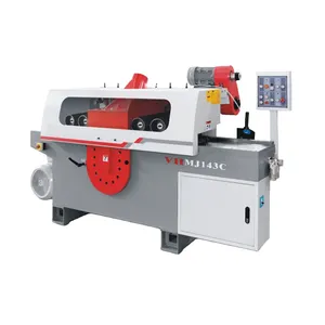 STR Rip Saw Wood Cutting Machine Chain Saw Wood Cutting Machine Straight Line Rip Saw Woodworking Machinery