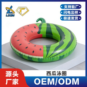 ห่วงยางว่ายน้ำลายผลไม้ ดีไซน์แตงโม สับปะรด ทำจาก PVC สำหรับเล่นน้ำในสระ เหมาะสำหรับทุกเพศทุกวัย - Product Image 5