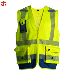 Chaleco de Seguridad JIADE Serie WorkPro para Hombre, Alta Visibilidad, Poliéster Transpirable, Reflectante, Fluorescente, Tallas Grandes - Product Image 3