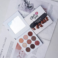 Palette de fards à paupières pressés personnalisable avec étiquette privée, 12 couleurs, fards à paupières pressés hautement pigmentés