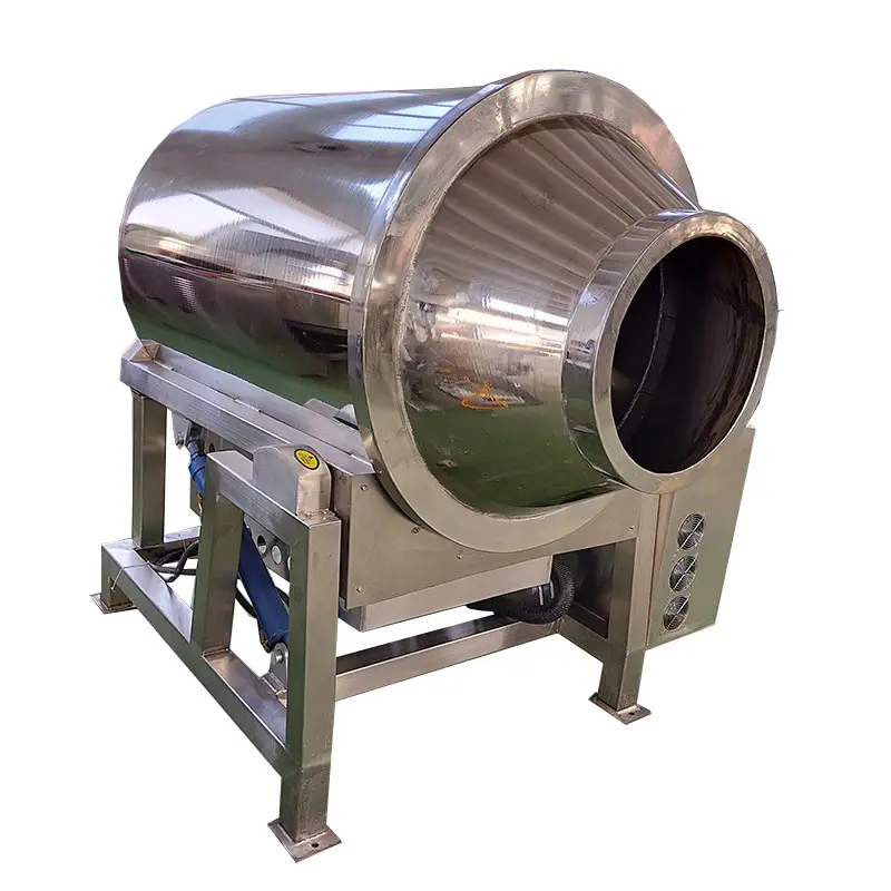 Mesin Rotary Dryer Elektromagnetik Otomatis untuk Biji-bijian Goreng, Kacang Tanah, Kacang-kacangan, Biji-bijian, Bumbu