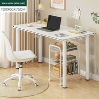 Bureau d'ordinateur en PVC au design minimaliste moderne avec tapis antidérapant pour chambre, bureau et salle d'étude