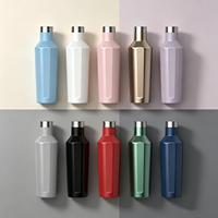 Vente flash : Thermos en acier inoxydable de 500 ml, gourde de voyage, mug à café, bouteille d'eau de sport, sans BPA, bouteille thermique