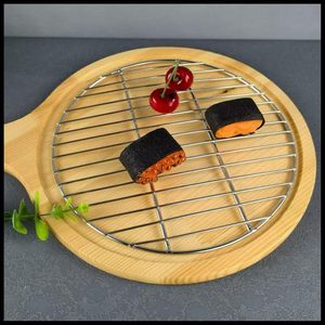 Rejilla Redonda de Acero Inoxidable de <span class=keywords><strong>14</strong></span> Pulgadas para Parrilla de Barbacoa, Rejilla de Repuesto Extra Gruesa, Negra, Fácil de Limpiar - Product Image 4