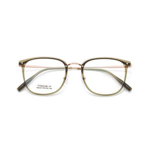 Montures de lunettes ovales Danyang M6240 en titane-ip, monture complète légère, unisexe, verres en résine - Product Image 1