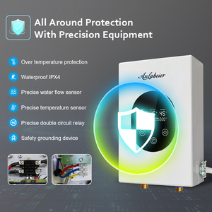 Calentador de Agua Eléctrico Instantáneo Moderno y Elegante de Fabricación China, con Control Inteligente por Aplicación, Pantalla LED, Inglés, Plástico - Product Image 3