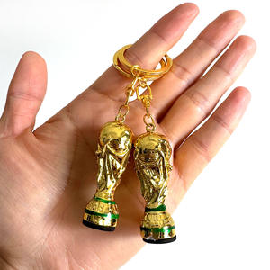 Porte-clés en PVC souple en forme de ballon de football 2026 avec logo, étoiles et motifs de drapeaux nationaux, origine CN, modèle Wgq - Product Image 5