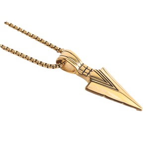 Colgante de flecha de 20 mm, acero inoxidable 304, amuleto temático para uso diario, regalo, diseño geométrico, estilo flecha de Cupido - Product Image 5