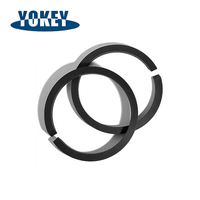 Kohlefaser-Gefüllter PTFE-Führungsring Verschleißring Geteiltes Design für Hydraulische Pneumatische Zylinder-Kolbenstangen IATF16949 Zertifiziert