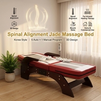 Table de massage chauffante infrarouge intégrale en forme de S de qualité supérieure N5 avec rouleaux de jade pour chiropratique et thérapie thermique de la colonne vertébrale, pour salon