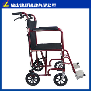 Fauteuil roulant manuel Jianlian en alliage d'aluminium pliable et léger pour les personnes âgées, idéal pour les voyages - Product Image 1