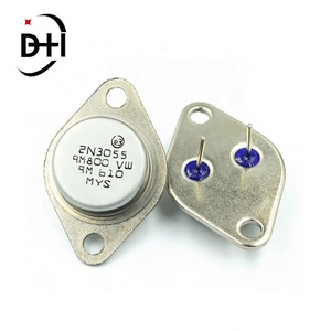 Transistor de alta potencia con sello dorado 2N3055, enchufe recto, tubo NPN de 15A, 100V, 115W, 5 uds. - Product Image 3