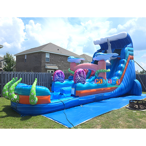 Vente chaude Toboggan aquatique gonflable géant en PVC commercial pour adultes - Product Image 3