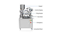 Machine d'emballage automatique de tubes souples avec remplissage et scellage intégrés pour tubes cosmétiques en PE et laminés