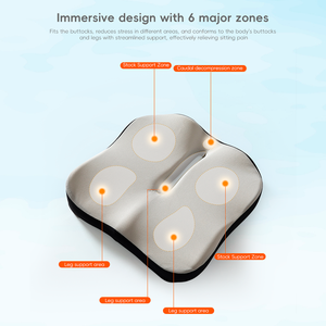 Coussin orthopédique portable OEM ODM antidérapant pour les fesses, ergonomique pour le coccyx, en mousse à mémoire de forme, lavable et personnalisable pour la maison - Product Image 2