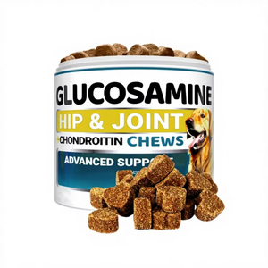 Multivitaminico per Cani e Gatti con Glucosamina, Condroitina, MSM, Vitamina C, <span class=keywords><strong>B12</strong></span>, <span class=keywords><strong>B6</strong></span>, Polvere di Mirtillo Rosso, Supporto Immunitario, Assorbimento Rapido, Omega-3, Integratore Morbido - Product Image 1