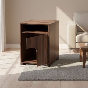 Meuble de rangement multifonctionnel 2-en-1 pour salon, en bois, adapté aux animaux domestiques - Product Image 1