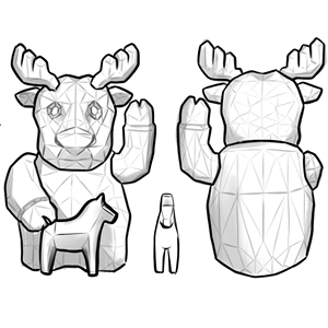 Figurine de dessin animé créatif promotionnel personnalisé peut être collecté comme jouet ornements ABS moulage par injection figurine pour jouet - Product Image 3