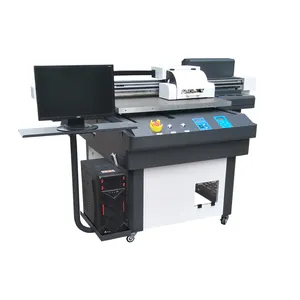 Hoge Kwaliteit 9060 UV Flatbed Printer Voor Telefoon Case Golfbal Fles Afdrukken