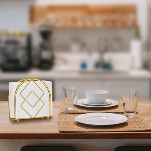 Porte-serviettes élégant, moderne, durable, en acier inoxydable de haute qualité, personnalisable, antirouille, pour la maison, le bureau, le restaurant, utilisation sur table - Product Image 3