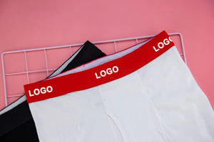 Herenshorts, grote maat, lange stijl, merk, hiphop-mode, hoge kwaliteit, ademend, 2 stuks per verpakking, sexy ondergoed, fabrikant - Product Image 4