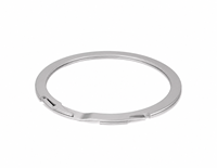 Lisprings Self-Locking Internal Retaining Ring, Carbon Steel and Stainless Steel Flat Wire Snap Rings Customizable Length