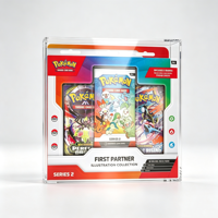 Étui en acrylique résistant aux UV avec couvercles magnétiques, adapté pour la collection Pokémon 2026, étui pour illustrations des premiers partenaires