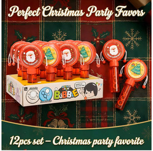 EPT Sonajero de Navidad, Maraca y Varita de Burbujas 3 en 1, Soplador de Burbujas Musical, Sonajero y Maraca de Doble Sonido con Burbujas - Product Image 3
