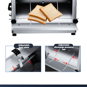 Trancheuse à pain commerciale automatique pour boulangerie, machine à trancher le jambon, coupe de 12 mm, modèle QPJ-31, écologique - Product Image 5