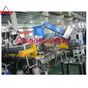 Waste plastic Two stage pelletizer Eva pelletizing machine . twin screw masterbatch granulator Twin screw granulator machine