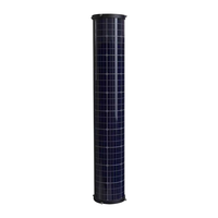 Panneau solaire cylindrique monocristallin haute performance pour éclairage LED, 100W-140W, efficacité 25%, pour éclairage public - Fournisseur d'usine