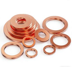 Rondelle plate en cuivre de haute qualité, joint d'étanchéité pour bouchon de vidange d'huile moteur et applications mécaniques - Product Image 3