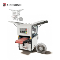 Machine de ponçage et de polissage à brosse pour petites pièces en bois, pour pièces de 60 mm minimum, avec pompe d'aspiration sous vide de 7,5 kW