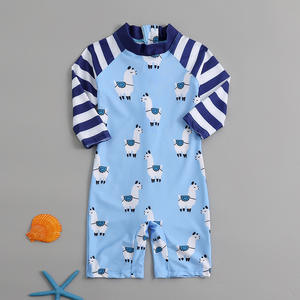 Nouveau maillot de bain une pièce à manches longues pour enfants, protection solaire, séchage rapide, pour garçons, filles, tout-petits - Product Image 4