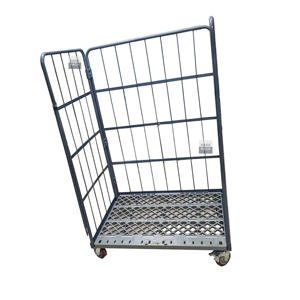 รถเข็นกรงม้วนโลหะเคลือบสังกะสีแบบพับได้รถเข็นสำหรับงานซักรีด - Product Image 4