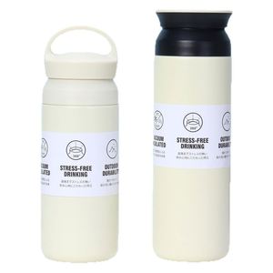 Japanese-style 304 Stainless Steel element <b>Cup</b> Double-layer Vacuum Flat-lid Insulated <b>Cup</b> Portable Mini Frosted <b>Cup</b> - Product Image 5