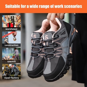 GUYISA Rose Nouveau Style Série <span class=keywords><strong>Randonnée</strong></span> Semelle en Caoutchouc <span class=keywords><strong>Chaussures</strong></span> de Sécurité Résistantes aux Perforations - Product Image 6