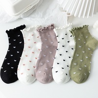 Yili femmes chaussettes d'équipage été coton chaussettes mignonnes pour femmes chaussettes en gros