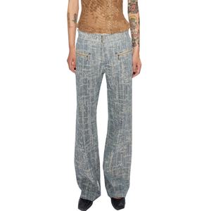 Wholesale 100% Cotton <b>Soft</b> Comfortable Distressed Clean Fit <b>Jeans</b> Perverze Scratched Jacquard Washed Blue Men's <b>Jeans</b> - Product Image 2